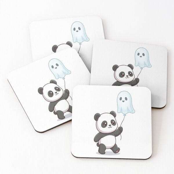 Item preview, Cute Panda Ghost Balloon Halloween designed and sold by Ella_Sketch.