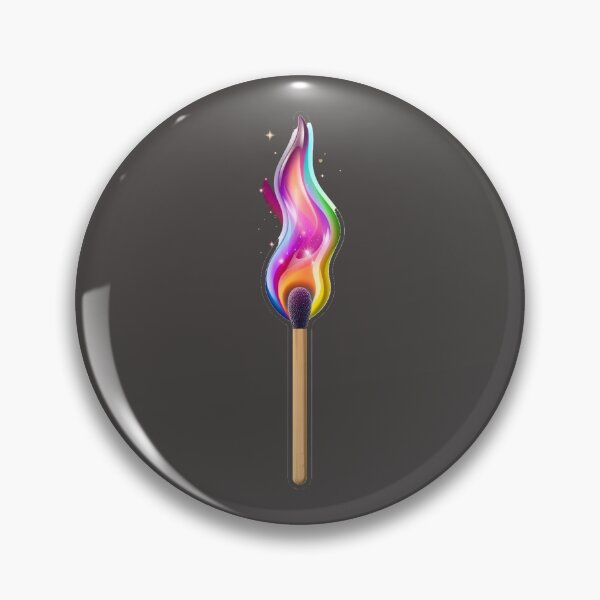 Item preview, Matchstick with Liquid Rainbow Flame designed and sold by MargaretPolanco.