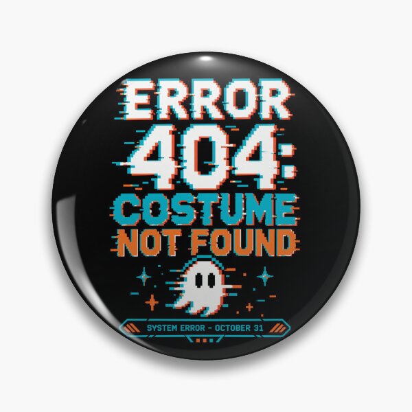 Item preview, Error 404 Costume Not Found Halloween Ghost designed and sold by CrazySzoopWorld.