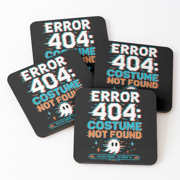 Item preview, Error 404 Costume Not Found Halloween Ghost designed and sold by CrazySzoopWorld.