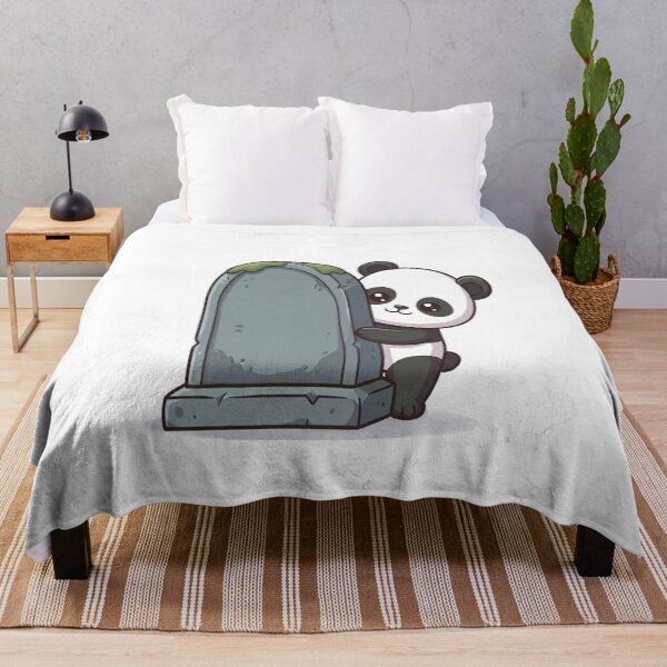 Item preview, Cute Panda Peeking Tombstone Halloween designed and sold by Ella_Sketch.