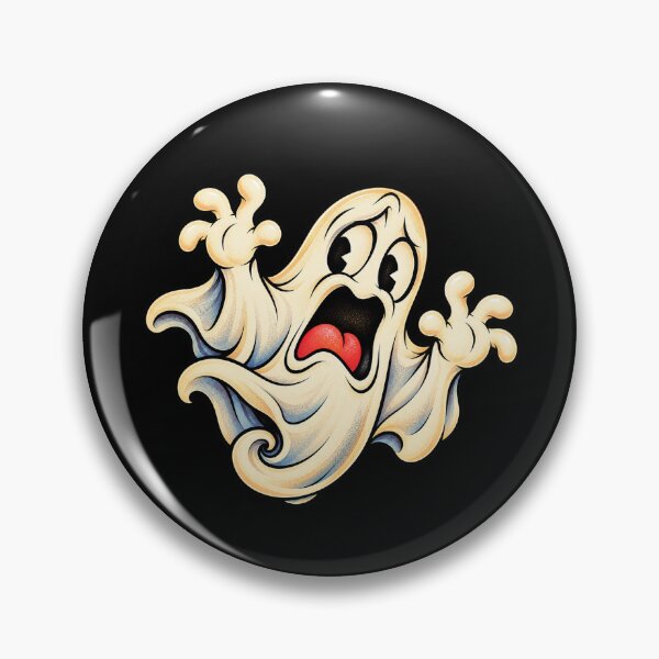 Item preview, Vintage Cartoon Scared Ghost designed and sold by Impossible Archive.