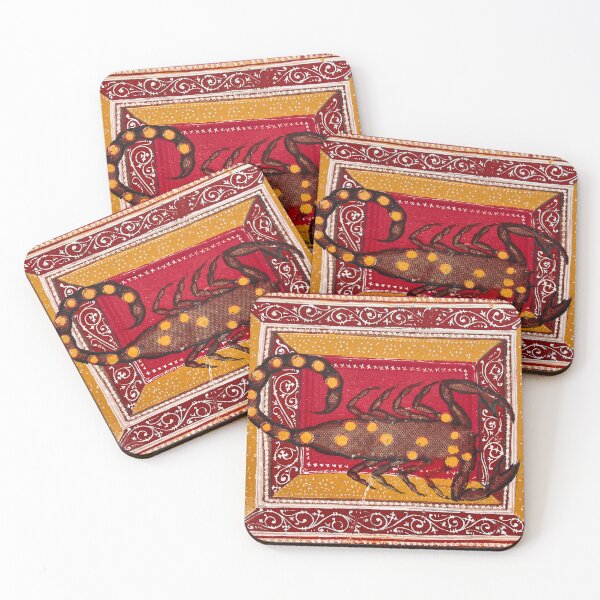 Item preview, Scorpio Zodiac Medieval Scorpion in Red and Gold designed and sold by Fani*.