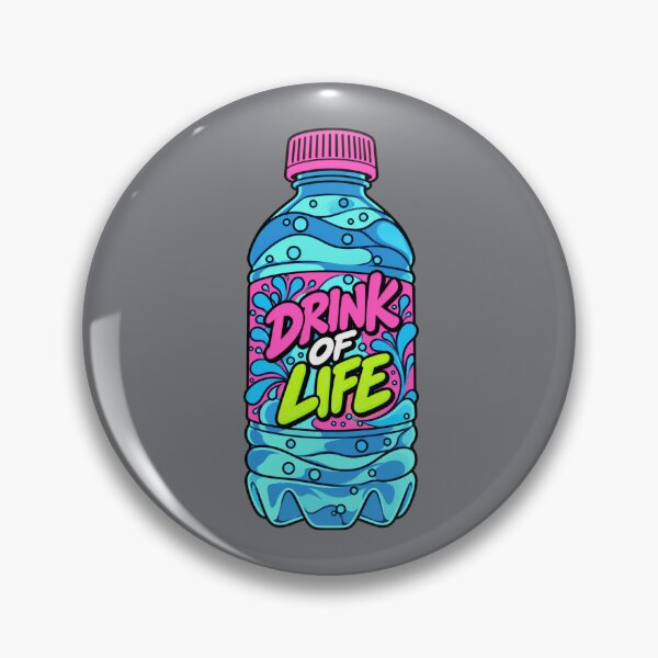Item preview, Drink of Life – Colorful Water Bottle designed and sold by Aimetoi.