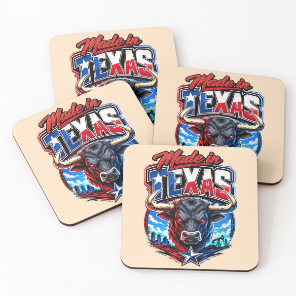 Item preview, Made in Texas Longhorn Bull – Texas Pride Lone Star State Western Patriotic Art designed and sold by WLHmedia.com .