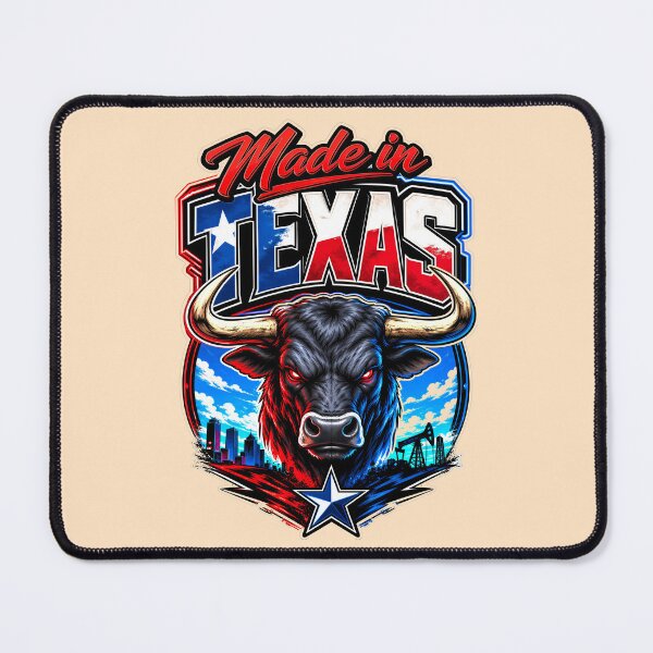 Item preview, Made in Texas Longhorn Bull – Texas Pride Lone Star State Western Patriotic Art designed and sold by WLHmedia.com .
