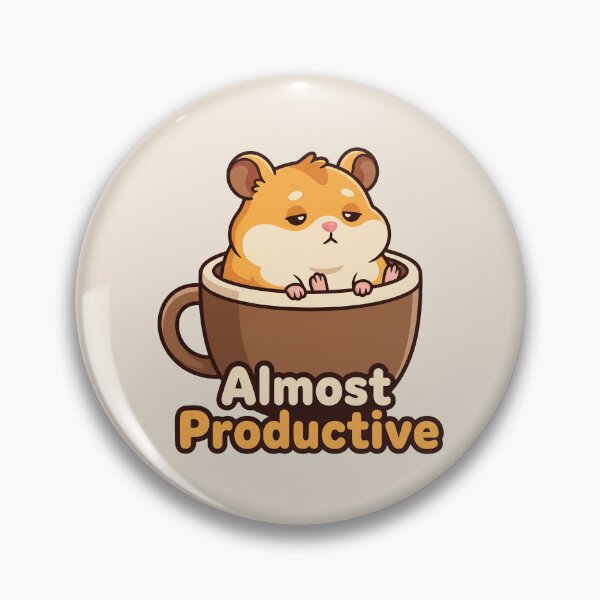 Item preview, Almost Productive Hamster in a Coffee Mug designed and sold by Rariks.