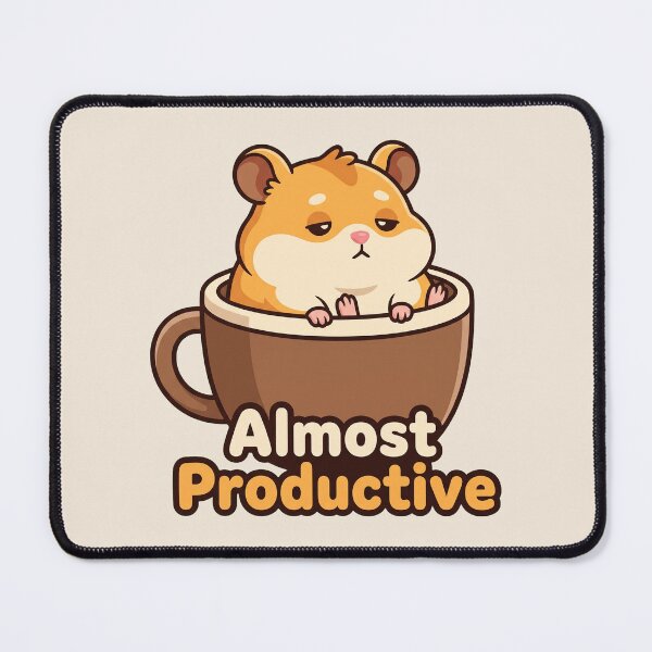 Item preview, Almost Productive Hamster in a Coffee Mug designed and sold by Rariks.