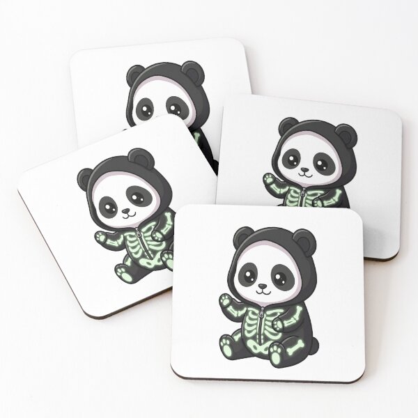 Item preview, Cute Skeleton Onesie Panda Waving designed and sold by Ella_Sketch.