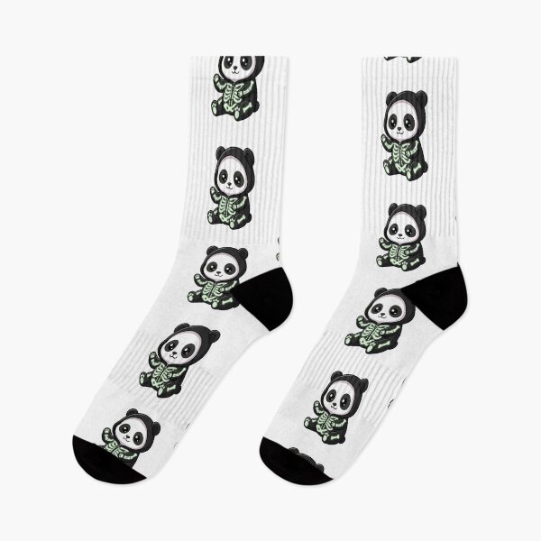 Item preview, Cute Skeleton Onesie Panda Waving designed and sold by Ella_Sketch.