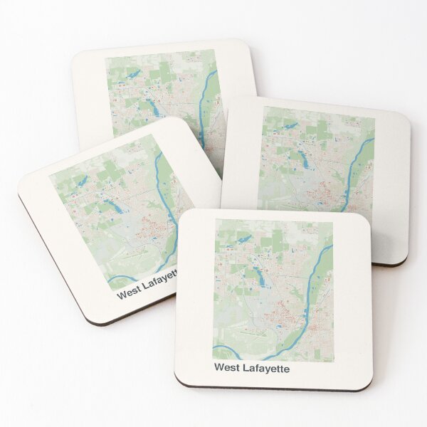 Item preview, West Lafayette Minimalistic Map Art designed and sold by MapsNerd.