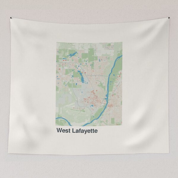 Item preview, West Lafayette Minimalistic Map Art designed and sold by MapsNerd.