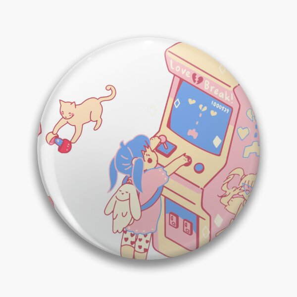 Item preview, Cute Pink Retro Gaming Arcade Sticker Sheet - Kawaii Gamer Girl DS Art designed and sold by DanisPixieArt.