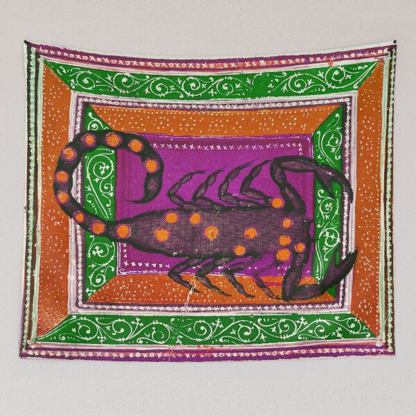 Item preview, Scorpio Zodiac Medieval Scorpion in Purple and Green designed and sold by Fani*.