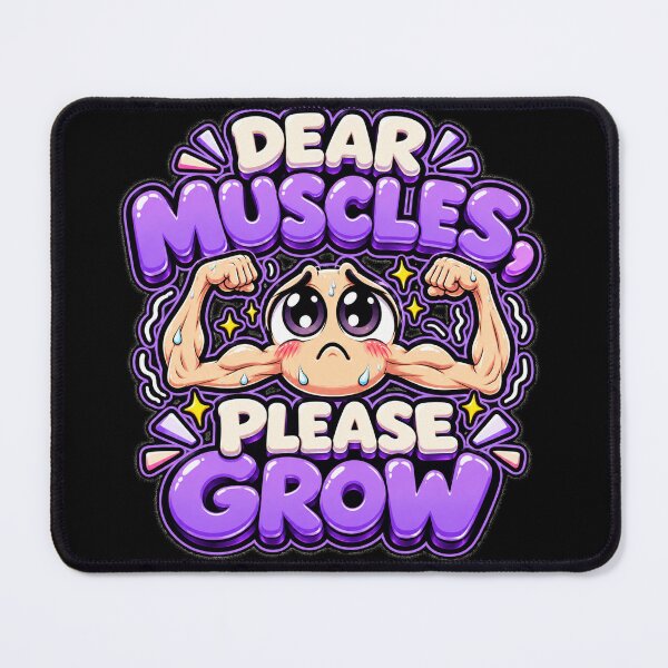 Item preview, Dear Muscles Please Grow Cute Gym Humor designed and sold by THAT-ONE-TEE.