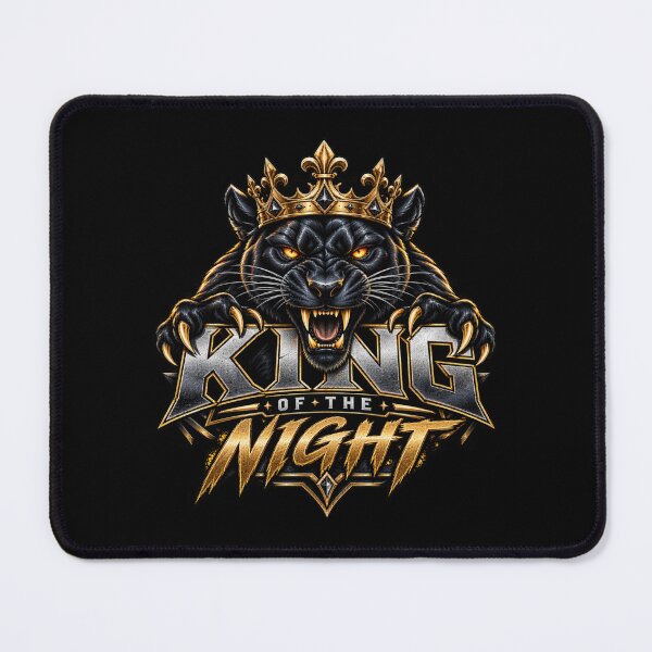 Item preview, Gold King of the Night – Fierce Gold Geometric Panther with Crown and Graffiti Drips designed and sold by Cabrasco.