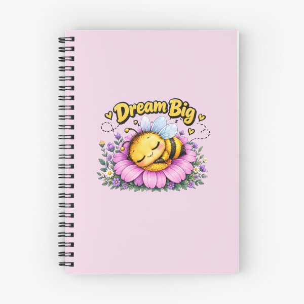 Item preview, Dream Big – Sleepy Kawaii Bumblebee on Flower designed and sold by MushArtist.