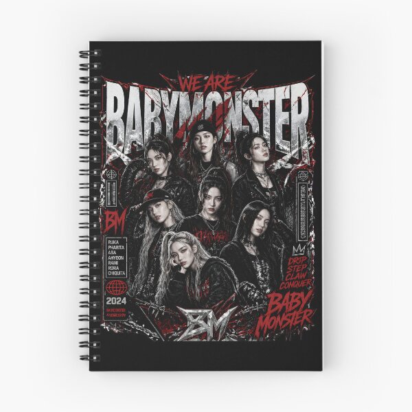 Item preview, BabyMonster Girl Group KPop Dark Anime designed and sold by MikyZoomm.