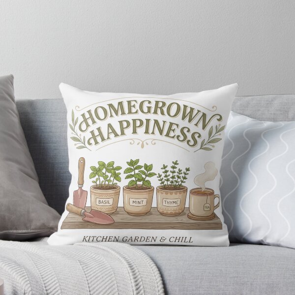 Item preview, Homegrown Happiness Kitchen Garden And Chill Herb Art designed and sold by Namphet.