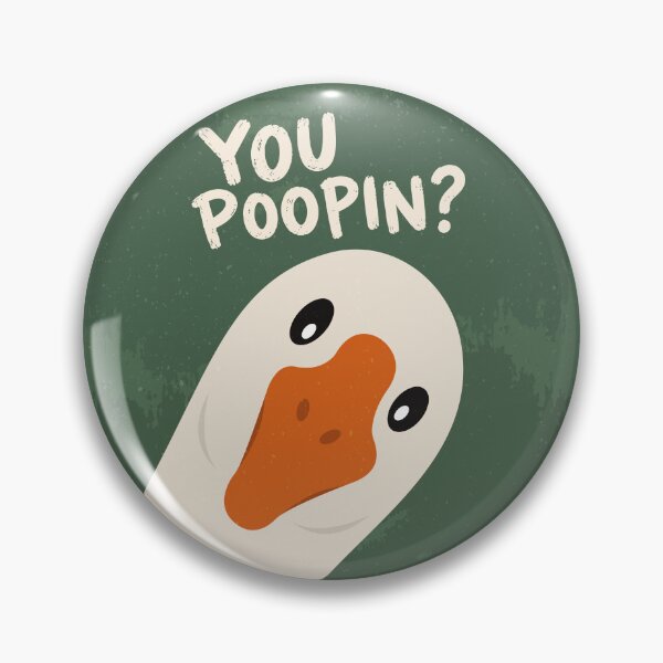 Item preview, Funny Goose Bathroom CCTV You Poopin Art designed and sold by artCreativeColony.