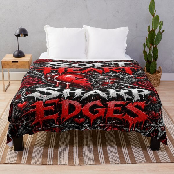 Item preview, Soft Heart Sharp Edges – Emo Aesthetic Quote designed and sold by TheInkRaven.
