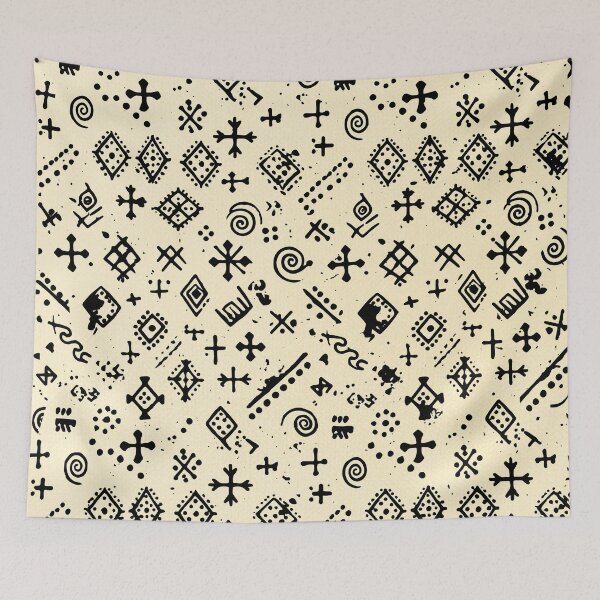 Item preview, Bogolan tradition – Authentic Mali Mudcloth Bambara Symbols designed and sold by Wolagno.