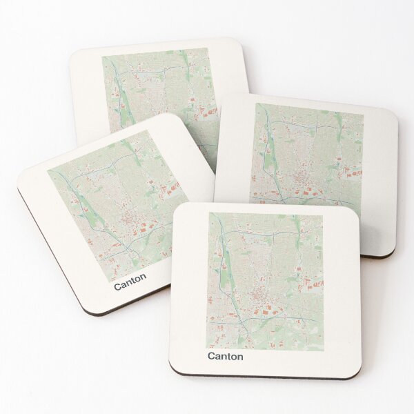 Item preview, Canton Minimalistic Map Art designed and sold by MapsNerd.