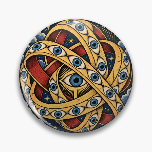 Item preview, Mystical Seraphim Design with All-Seeing Eyes designed and sold by rafaeltto.