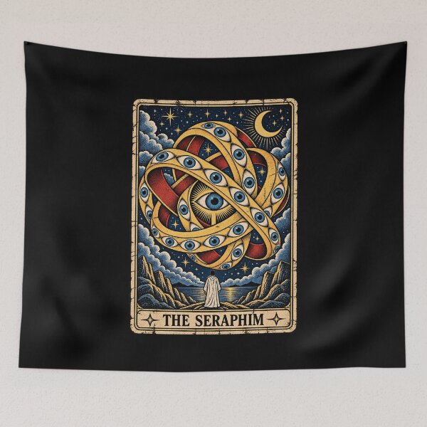 Item preview, Mystical Seraphim Design with All-Seeing Eyes designed and sold by rafaeltto.
