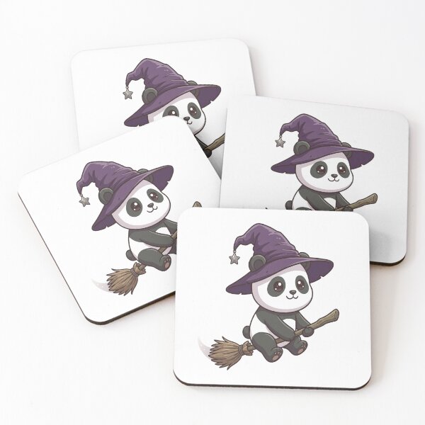 Item preview, Cute Witch Panda Broomstick Flying designed and sold by Ella_Sketch.