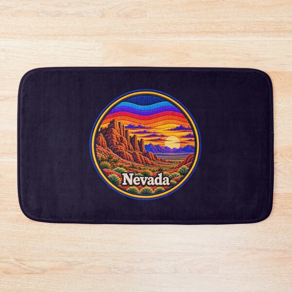Item preview,  Nevada Red Rock Embroidered Sunset Landscape designed and sold by Swanny's Custom T-shirt and Gift Designs.