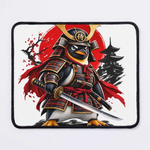 Item preview, Samurai Penguin Warrior – Japanese Ronin Warrior with Katana designed and sold by Rod7Shirts.