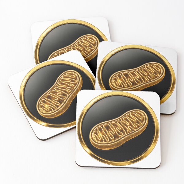 Item preview, Golden Mitochondrion | Luxury Gold Cell Biology Symbol designed and sold by simaso.