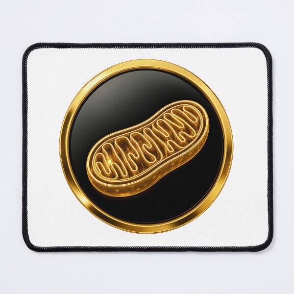 Item preview, Golden Mitochondrion | Luxury Gold Cell Biology Symbol designed and sold by simaso.