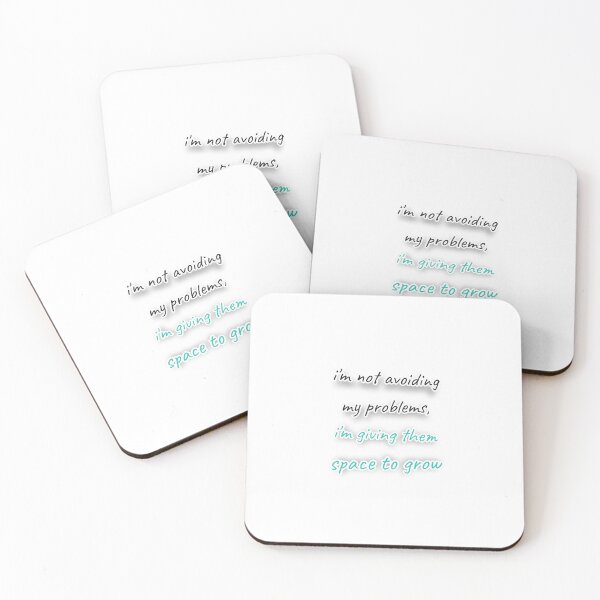 Item preview, I'm Not Avoiding My Problems I'm Giving Them Space To Grow Funny Sticker designed and sold by CanvasHack.
