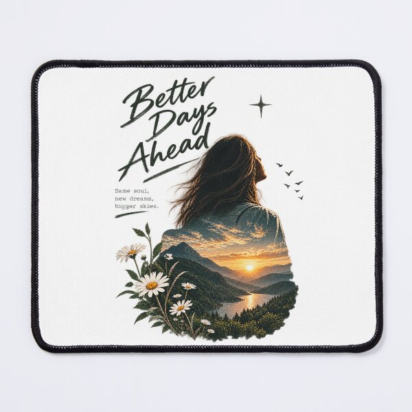 Item preview, Better Days Ahead – Mountain Sunset Nature Aesthetic designed and sold by Sujitmone.