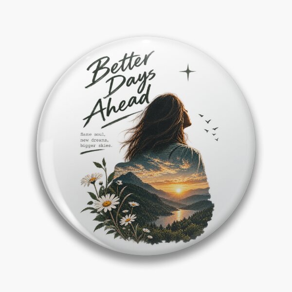 Item preview, Better Days Ahead – Mountain Sunset Nature Aesthetic designed and sold by Sujitmone.
