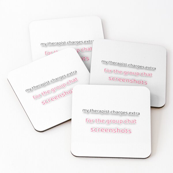 Item preview, My Therapist Charges Extra For The Group Chat Screenshots Funny Sticker designed and sold by CanvasHack.