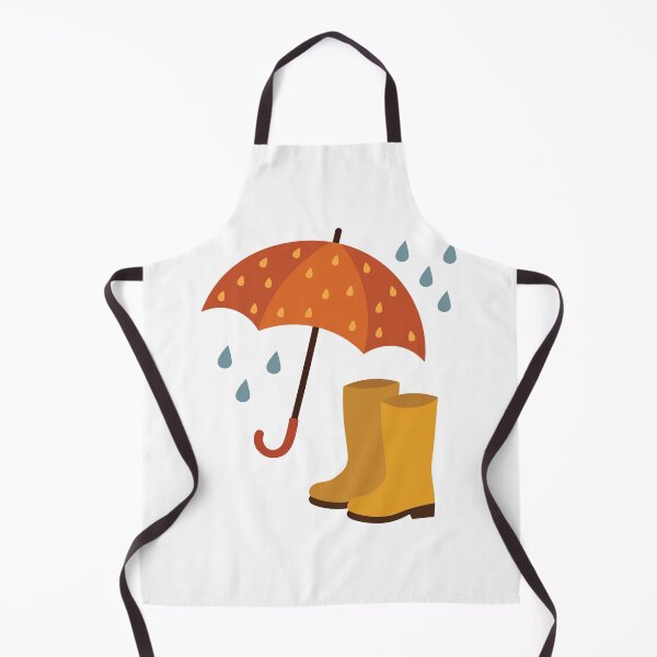 Item preview, Orange Rainy Umbrella Illustration designed and sold by BetweenForms.