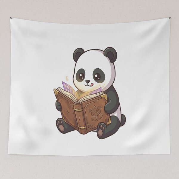 Item preview, Cute Wizard Panda Spellbook Magic designed and sold by Ella_Sketch.