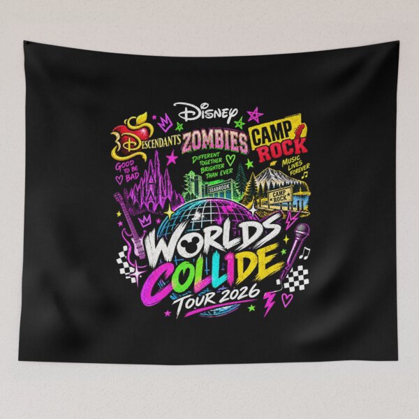 Item preview, Disney Descendants Zombies Camp Rock Worlds Collide Tour 2026 designed and sold by gargrubinsa.