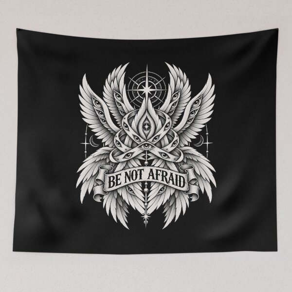 Item preview, Seraphim with Mystical Eye Design Be Not Afraid designed and sold by rafaeltto.