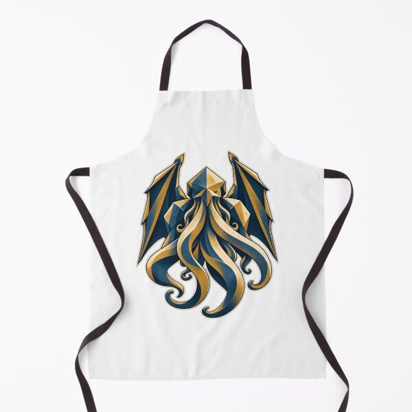 Item preview, H. P. Lovecraft: Blue and Gold Faceted Cthulhu designed and sold by Fenay Designs.