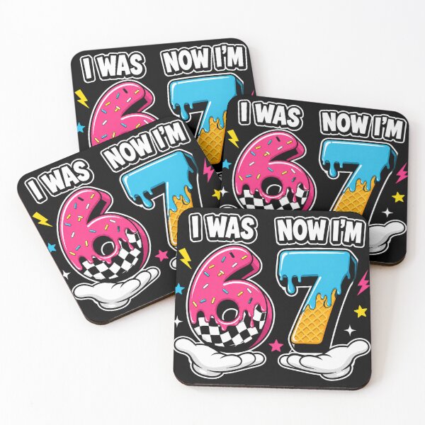Item preview, I Was 6 Now I'm 7 Six Seven 67 Birthday Cartoon designed and sold by Fanmania.