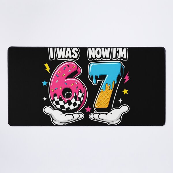Item preview, I Was 6 Now I'm 7 Six Seven 67 Birthday Cartoon designed and sold by Fanmania.