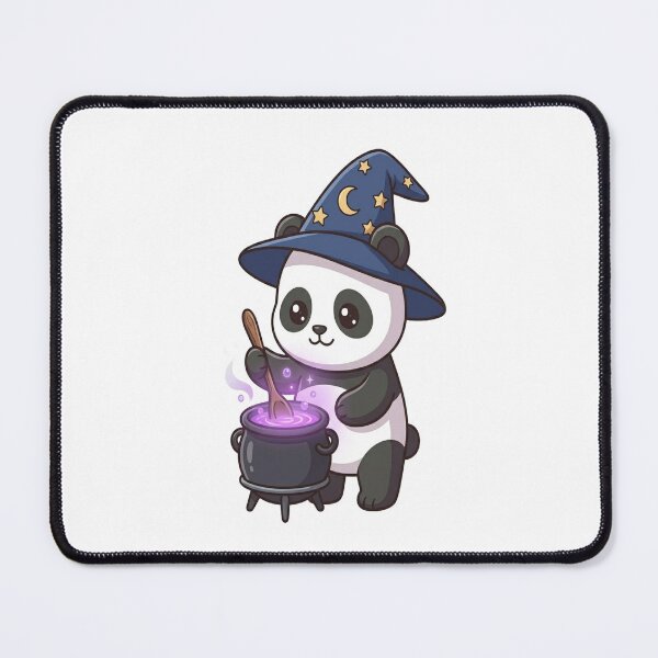 Item preview, Cute Wizard Panda Stirring Cauldron designed and sold by Ella_Sketch.