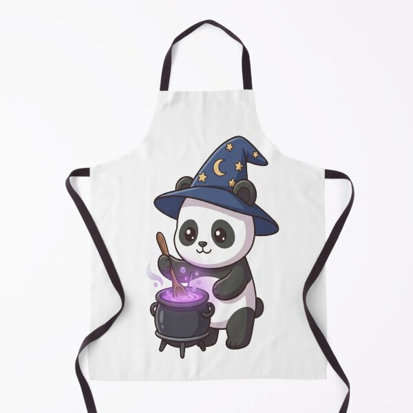 Item preview, Cute Wizard Panda Stirring Cauldron designed and sold by Ella_Sketch.