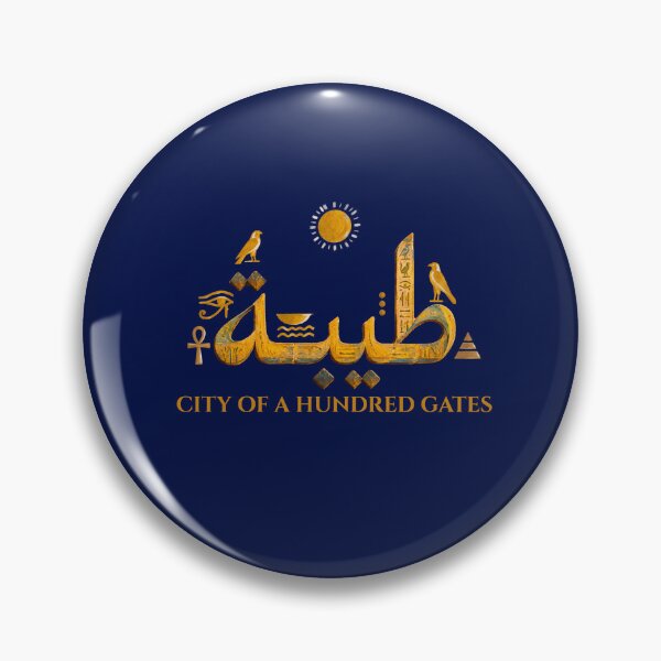 Item preview, Luxor City of a Hundred Gates Typography Art designed and sold by KaBaRen.