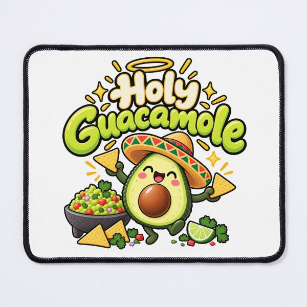 Item preview, Holy Guacamole Funny Avocado Mexican Food designed and sold by WeirdlyMild.