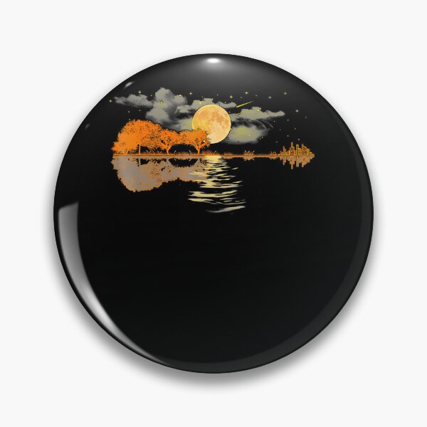 Item preview, Guitar Lake Reflections Love Musician Acoustic Guitar designed and sold by Pider-Vampire.